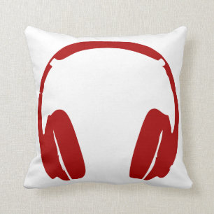 Oreillers à lancer de casques (rouge foncé)