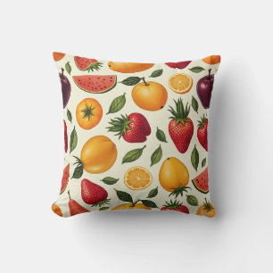 Oreillers à lancer de fruits variés