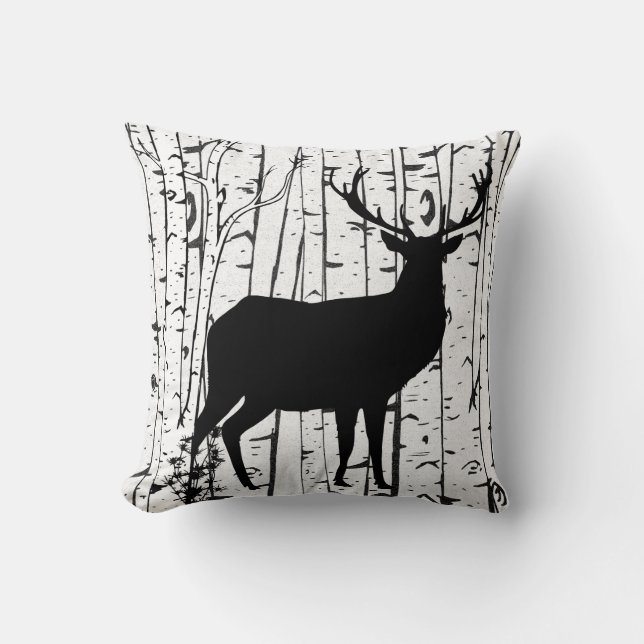 Oreillers à lancer de la forêt de bouleaux de Buck (Recto)