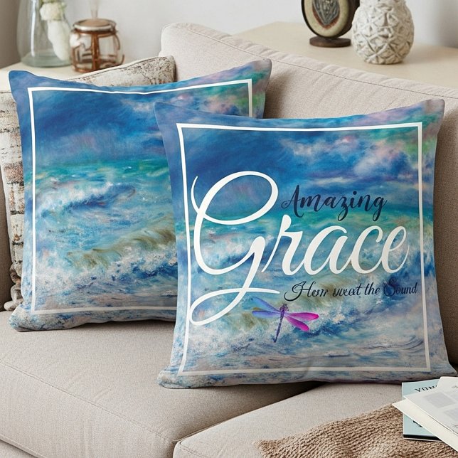 Oreillers à lancer de la mer de grâce Extraordinai (Créateur téléchargé)