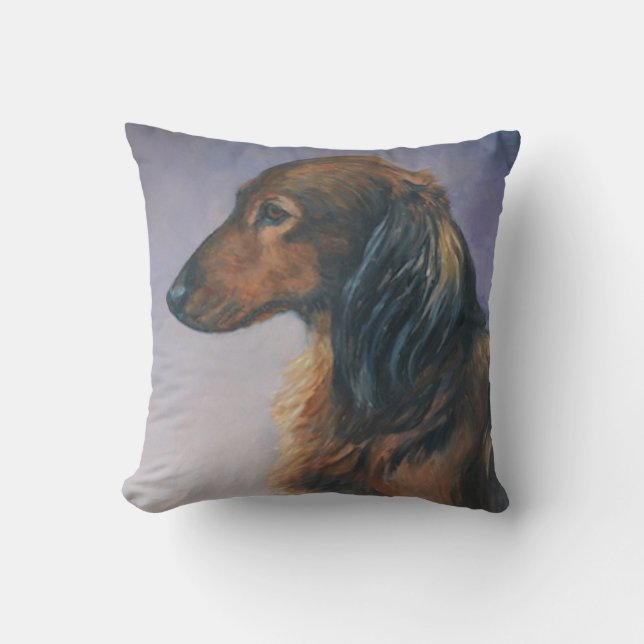 Oreillers à lancer de l'art du chien de Dachshund (Recto)