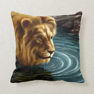 Oreillers à lancer de lion doré