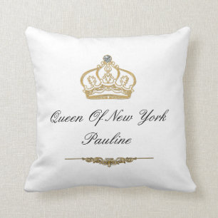 Oreillers à lancer de monogramme Queen of New York