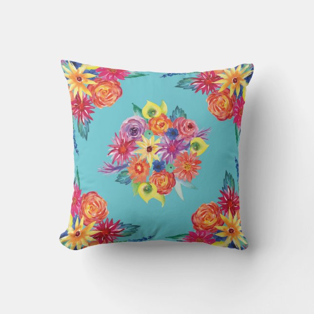 Oreillers à lancer des Motifs mexicains de la Fies (Recto)