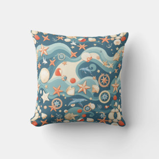 Oreillers à lancer d'Ocean Waves - Inspiré par la 