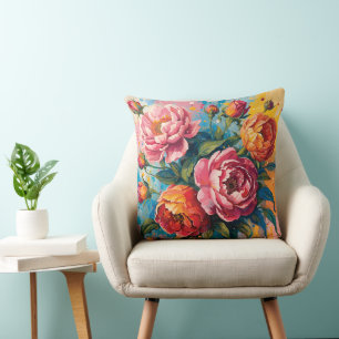 Oreillers à lancer floraux - Salon, Chambre & Mais