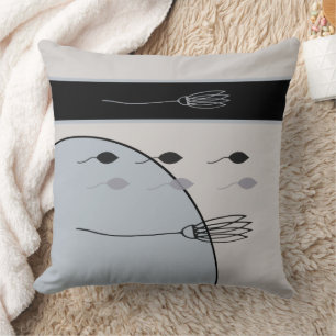 Oreillers à lancer géométrique de bois floral toni