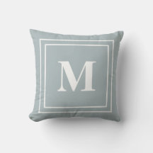 Oreillers à lancer gris bleu moderne