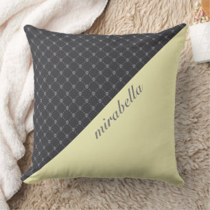 Oreillers à lancer monogramme Motif