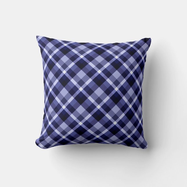 Oreillers à lancer Motif bleu de la marine tendanc (Recto)