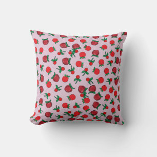Oreillers à lancer Motif de fraise, cerise et pomm