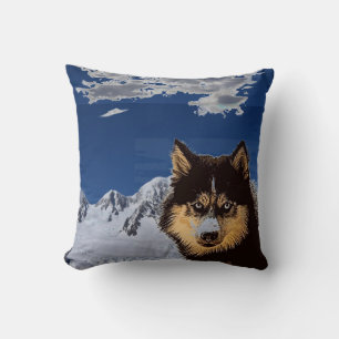Oreillers à lancer sibérien Husky