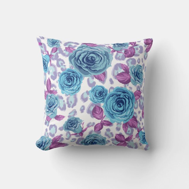 Oreillers à taches de Damas floraux (Recto)