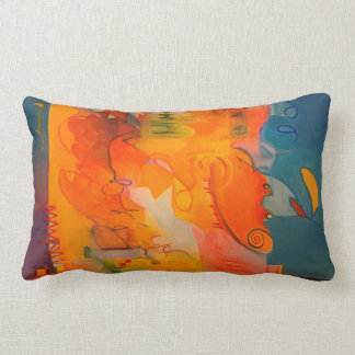 Oreillers bleu pourpre orange Turquoise