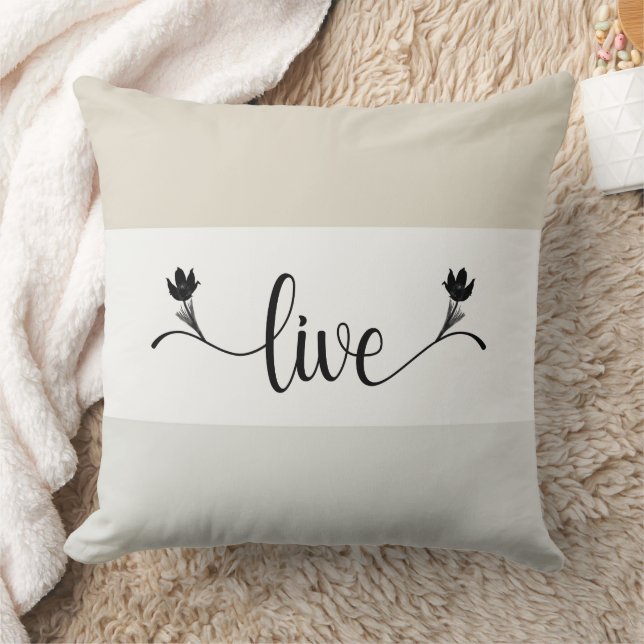 Oreillers décoratifs "Live" (Couverture)