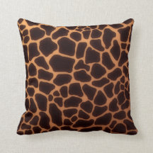Oreillers d'impression de girafe