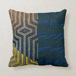 Oreillers d'impression en tissu Kuba