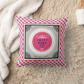 Oreillers En vichy Buffle Rouge