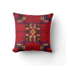 Oreillers Red Kilim Throw : Un Mélange Parfait