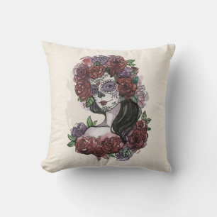 Oreillers simple à lancer Dia de los Muertos