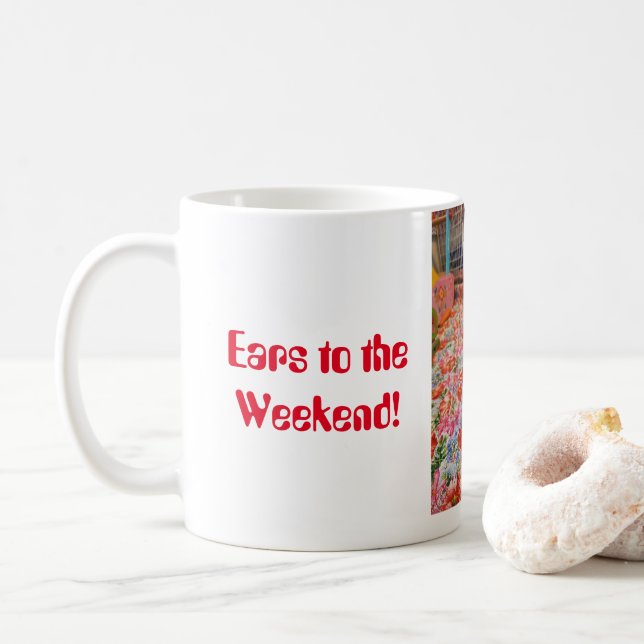 Oreilles au week-end Coconut Sam Mug (Avec donut)