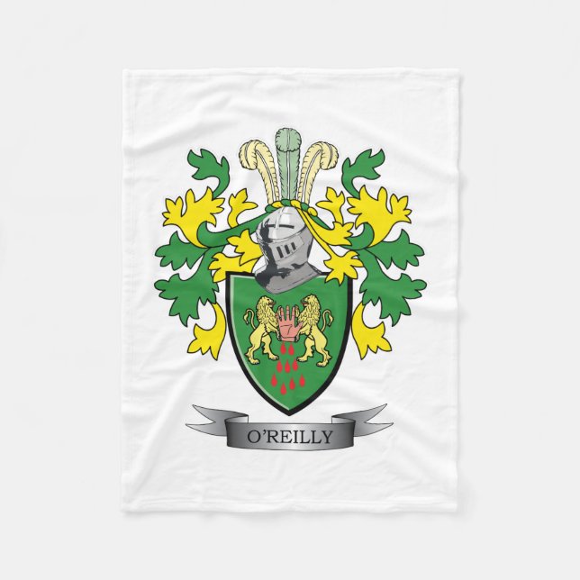 O'Reilly Coat of Arms Fleece Blanket (Front)