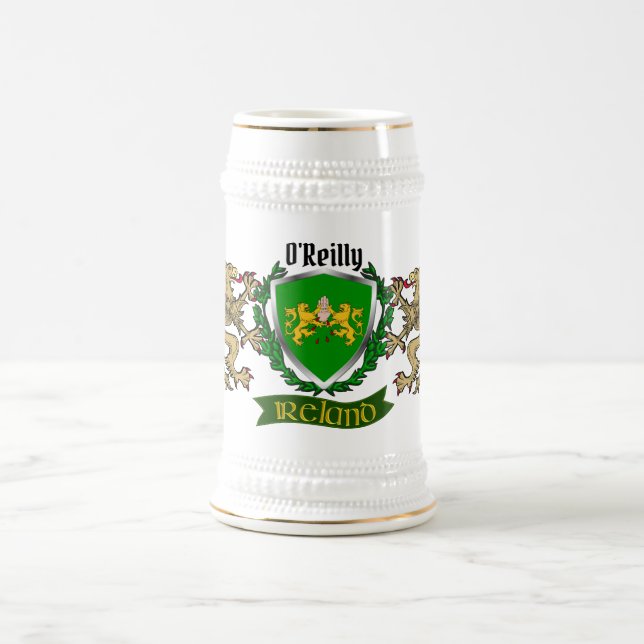 O'Reilly/Reilly Irish Shield Beer Stein (Center)