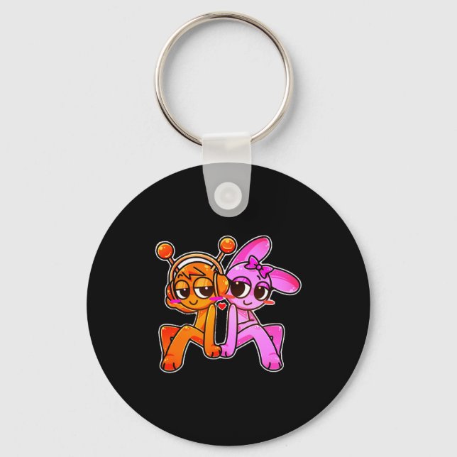 Oren X Nki Sprunky Couple! _ Simon Funbot Comfort  Keychain (Front)