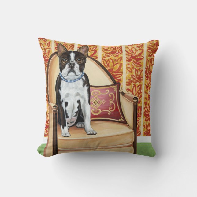 Oreo Cookie Boston Throw Pillow (Front)