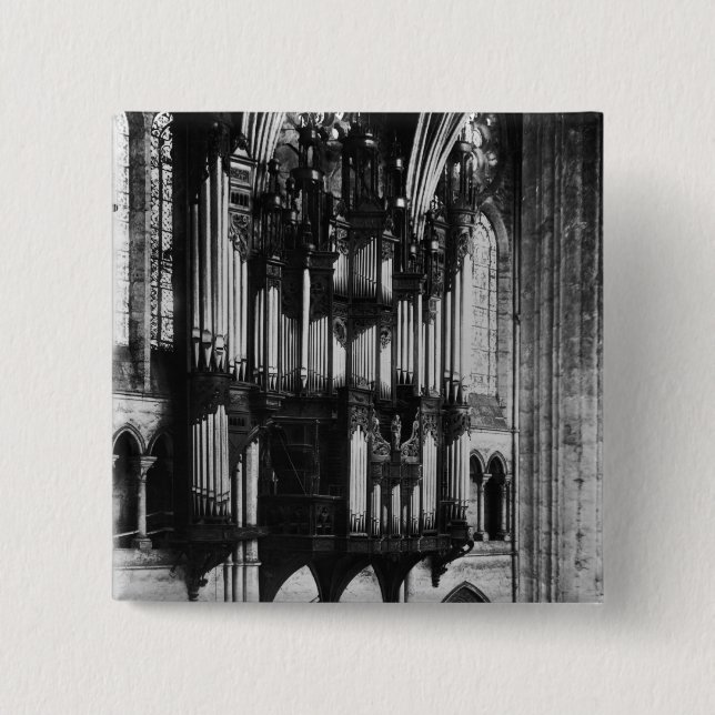 Organ 2 Inch Square Button (Front)