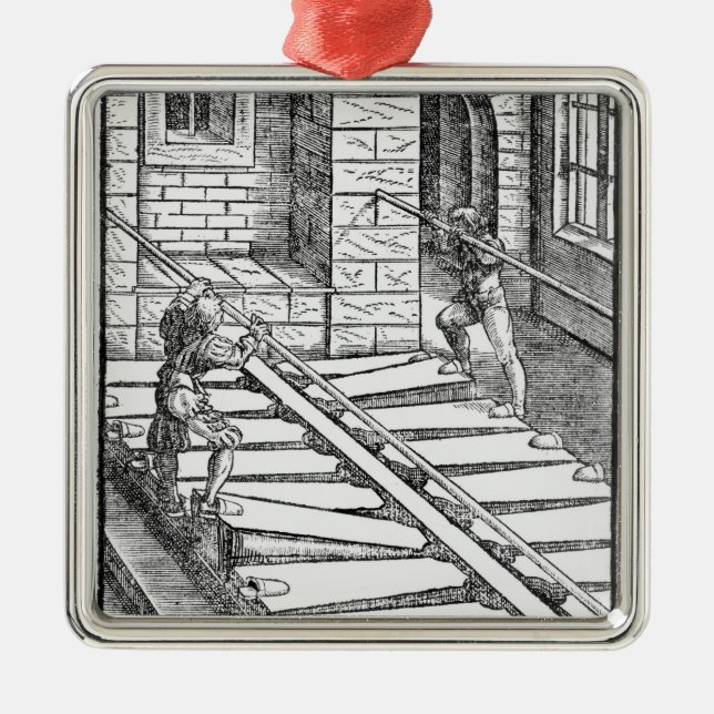 Organ Bellows and Blowers Metal Ornament (Front)