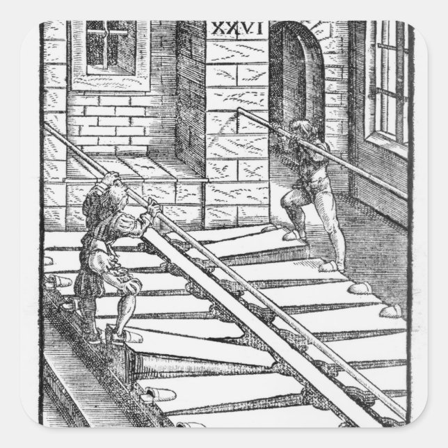 Organ Bellows and Blowers Square Sticker (Front)