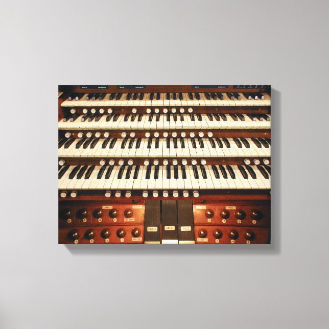 Organ console canvas print (Front)