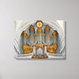 Organ console canvas print