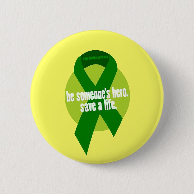 Organ Donation Awareness Button (Front)
