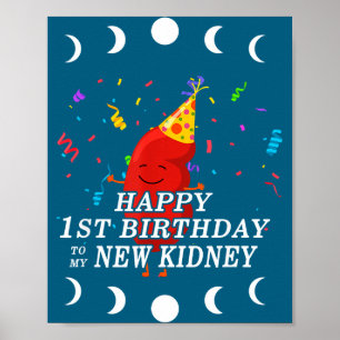 Organ donation awareness happy 1st birthday my new poster