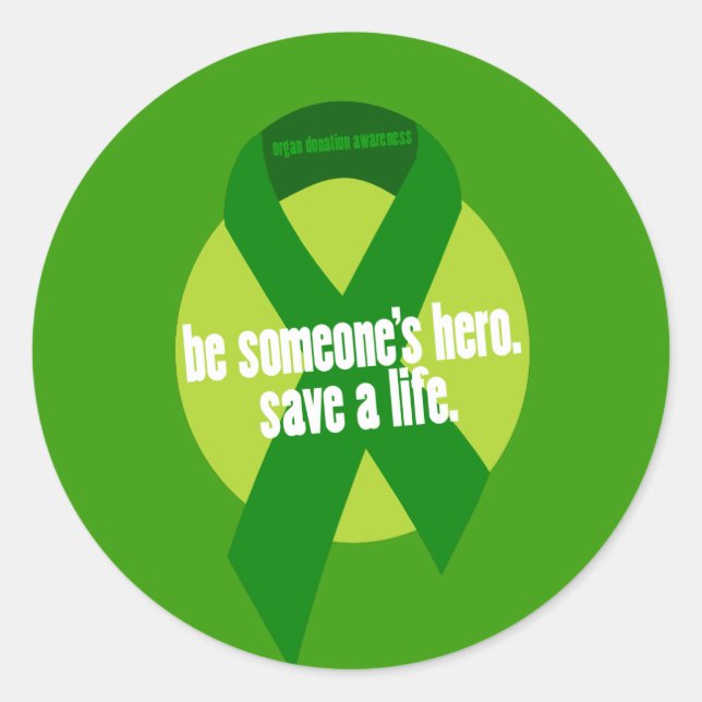 Organ Donation Awareness Stickers (Front)