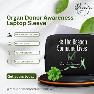 Organ Donor Awareness Laptop Sleeve