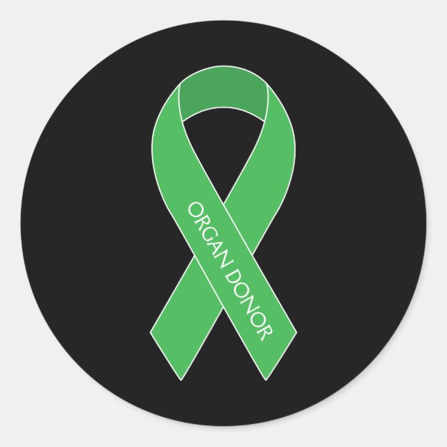 Organ Donor Classic Round Sticker (Front)