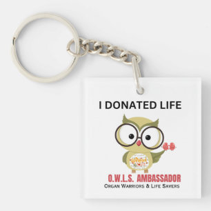 ORGAN DONOR KEYCHAIN - I DONATED LIFE