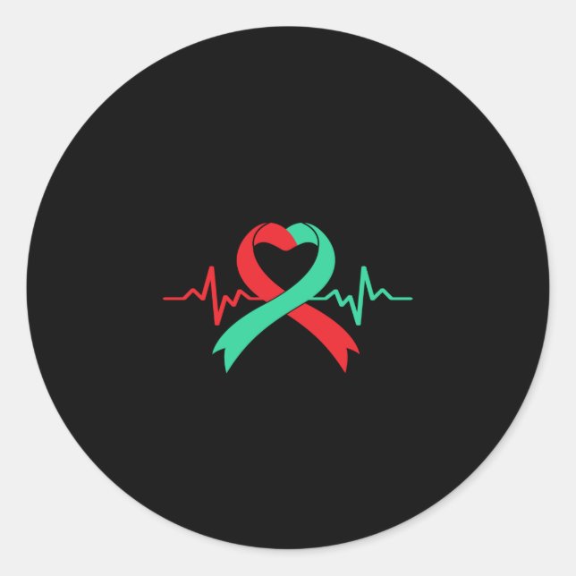 Organ Donor Ogran Transplant Warrior Surgery Classic Round Sticker (Front)