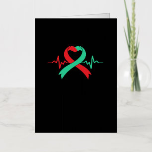 Organ Donor Ogran Transplant Warrior Surgery Foil Greeting Card