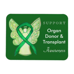 Organ Donor & Transplant Awareness Ribbon Magnet