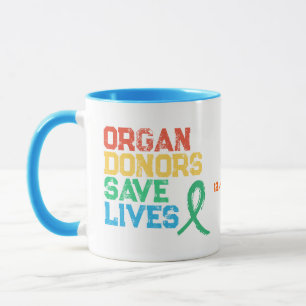 Organ Donors Colourful Customizable Design Coffee  Mug