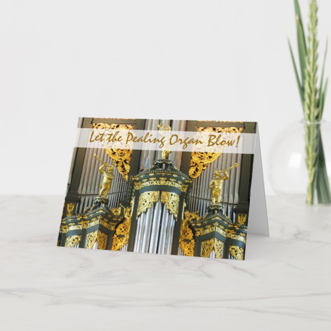 Organ in Groningen, Netherlands, Christmas card (Front)