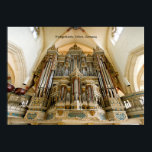 Organ in the Predigerkirche, Erfurt, Germany Poster<br><div class="desc">The magnificent Schuke pipe organ built in 1978 in the Predigerkirche in Erfurt, Germany.</div>