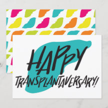 Organ Liver | Transplantaversary Two-sided Card
