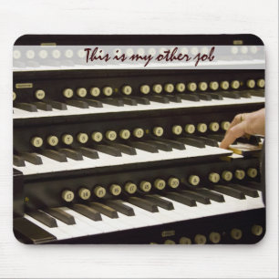 organ manuals and hand mouse pad