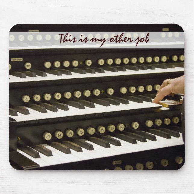 organ manuals and hand mouse pad (Front)