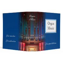 Organ music binder - blue 2 inch